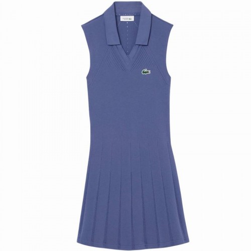 Vestido Lacoste Tenis Violeta Azul Claro Vestido Lacoste Tenis Violeta Azul Claro