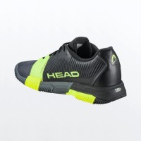 Zapatillas Head Revolt Pro 4.0 Clay Negro Amarillo
