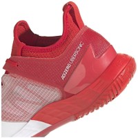 Zapatillas Adidas Adizero Ubersonic 4 Heat Rojo Vivo Blanco  Offre - Pas cher