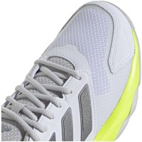 Zapatillas Adidas CourtJam Control 3 Blanco Plata Lucid Limon Mujer  Oferta + Barato