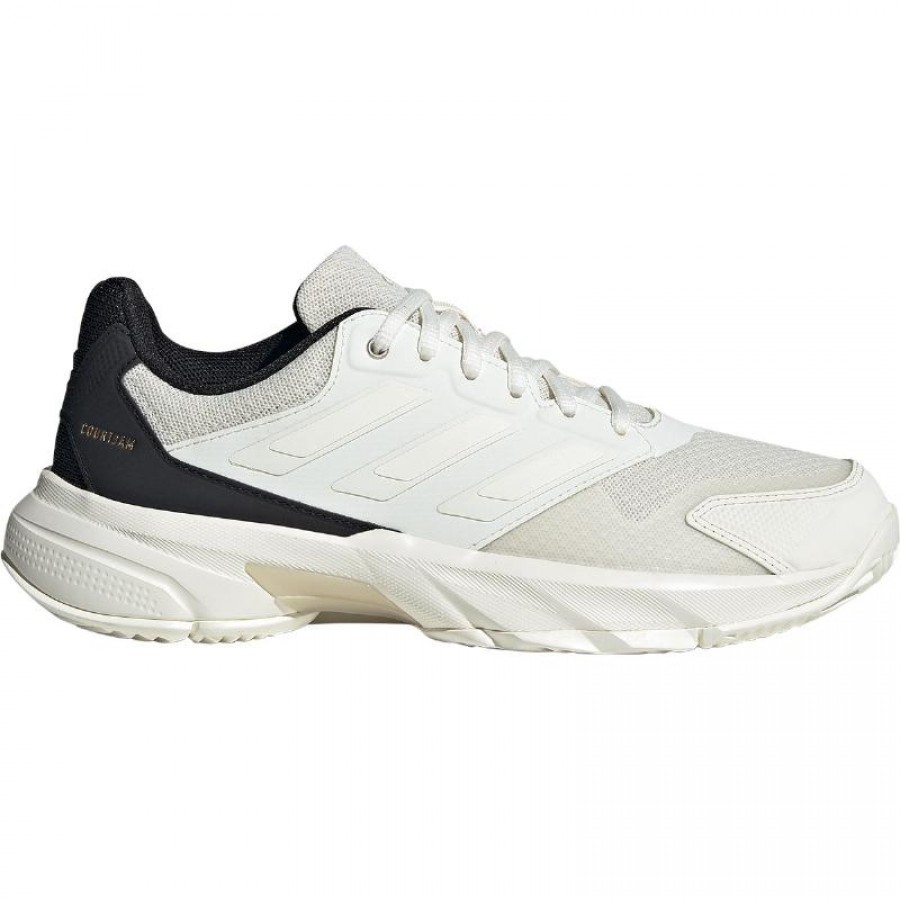 Tênis Adidas CourtJam Control 3 Off-White para Mulheres  Oferta + Barato