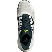 Adidas CourtJam Control Terre Battue Blanc Noir Vert Baskets  Offre - Pas cher