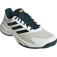 Adidas CourtJam Control Terre Battue Blanc Noir Vert Baskets  Offre - Pas cher
