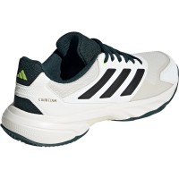 Adidas CourtJam Control Terre Battue Blanc Noir Vert Baskets  Offre - Pas cher