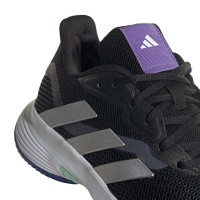 Tênis Feminino Adidas CourtJam Control Black Nucleo Silver  Oferta + Barato