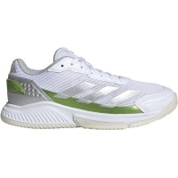 Tênis Adidas Courtquick Padel Branco Prata Verde Feminino  Oferta + Barato