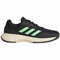 Adidas Game Court Sneakers Noir Vert  PADELPOINT Adidas Game Court Sneakers Noir Vert