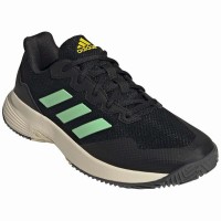 Adidas Game Court Sneakers Noir Vert  PADELPOINT Adidas Game Court Sneakers Noir Vert