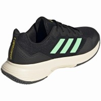 Adidas Game Court Sneakers Noir Vert  PADELPOINT Adidas Game Court Sneakers Noir Vert