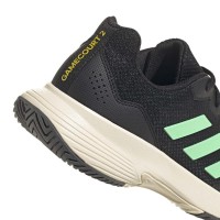 Adidas Game Court Sneakers Noir Vert  PADELPOINT Adidas Game Court Sneakers Noir Vert