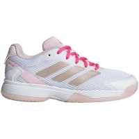 Adidas Ubersonic Blanc Argent Rose Junior  Offre - Pas cher