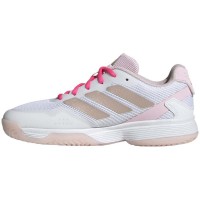Adidas Ubersonic Blanc Argent Rose Junior  Offre - Pas cher