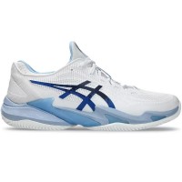 Zapatillas Asics Court FF 3 Novak Clay Blanco Azul Tuna  Oferta + Barato