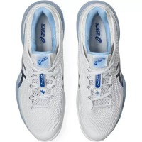 Zapatillas Asics Court FF 3 Novak Clay Blanco Azul Tuna  Oferta + Barato