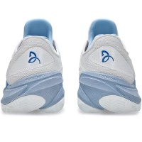 Zapatillas Asics Court FF 3 Novak Clay Blanco Azul Tuna  Oferta + Barato