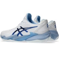 Zapatillas Asics Court FF 3 Novak Clay Blanco Azul Tuna  Oferta + Barato