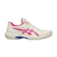 Zapatillas Asics Game FF Clay Crema Rosa Brillante Mujer  Oferta + Barato