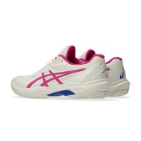 Zapatillas Asics Game FF Clay Crema Rosa Brillante Mujer  Oferta + Barato