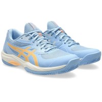 Zapatillas Asics Game FF Padel Azul Stone Naranja Mujer  Oferta + Barato