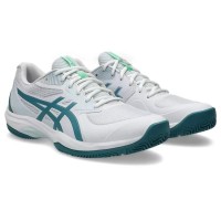Asics Game FF Padel Baskets Blanche Vert Pâle