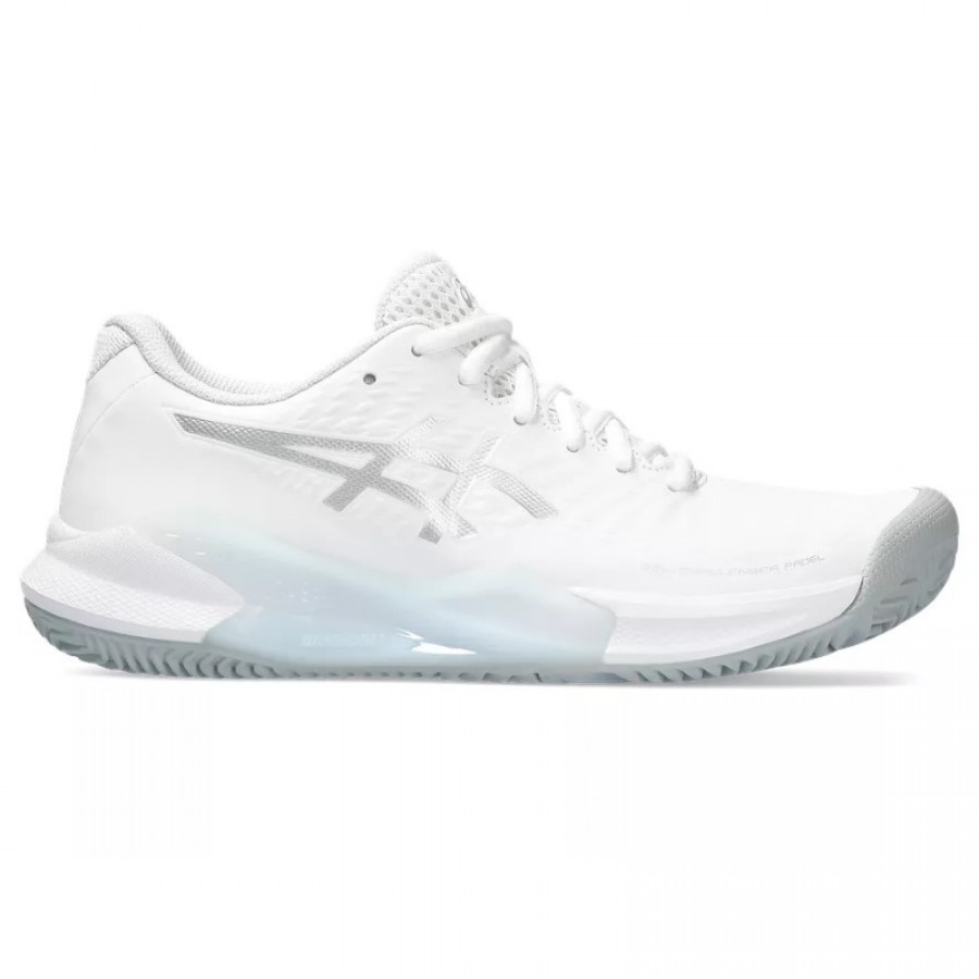 Baskets Femme Asics Gel Challenger 14 Padel Blanc Argent  Offre - Pas cher