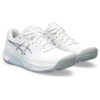 Baskets Femme Asics Gel Challenger 14 Padel Blanc Argent  Offre - Pas cher