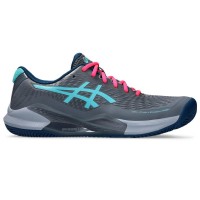 Zapatillas Asics Gel Challenger 14 Padel Gris Metropolis Aqua  Oferta + Barato