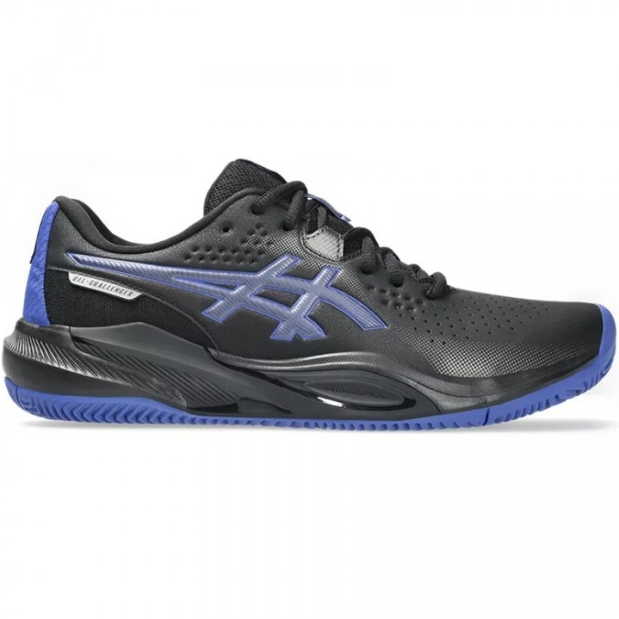 Tênis Asics Gel Challenger 15 Clay Preto Azul Cobalto  Oferta + Barato