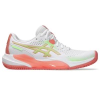 Asics Gel Challenger 15 Padel White Guava Baskets pour femmes