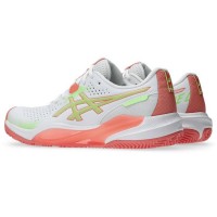 Asics Gel Challenger 15 Padel White Guava Baskets pour femmes