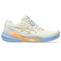 Asics Gel Challenger 15 Padel Creme Azul Pedra Sapatos Femininos  Oferta + Barato