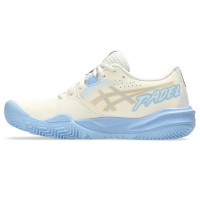 Asics Gel Challenger 15 Padel Creme Azul Pedra Sapatos Femininos  Oferta + Barato