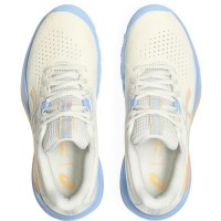 Asics Gel Challenger 15 Padel Creme Azul Pedra Sapatos Femininos  Oferta + Barato
