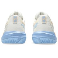 Asics Gel Challenger 15 Padel Creme Azul Pedra Sapatos Femininos  Oferta + Barato