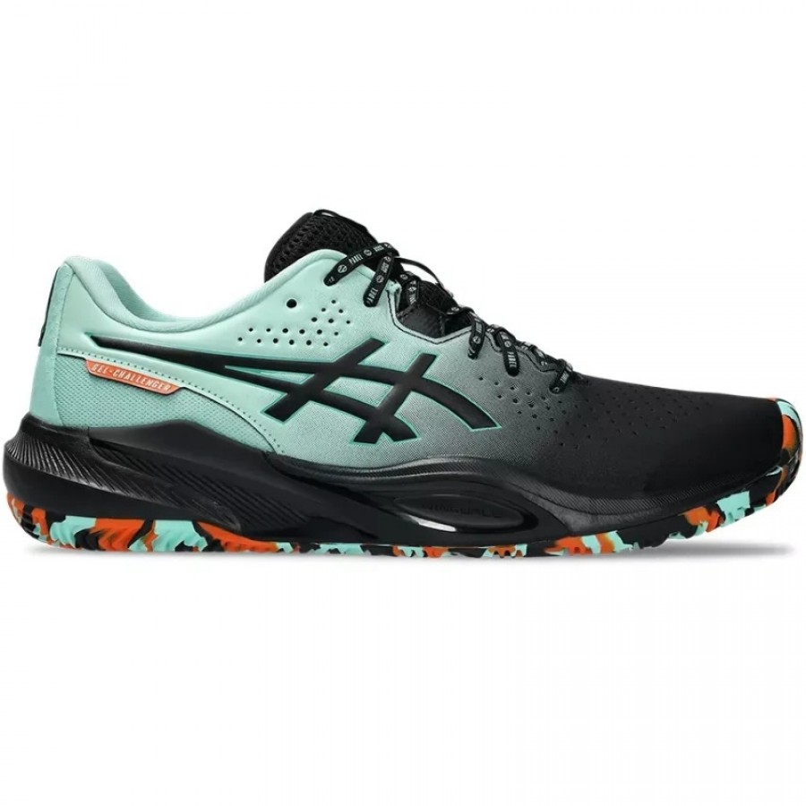 Tênis Asics Gel Challenger 15 Padel Preto Verde Claro  Oferta + Barato