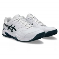 Tênis Asics Gel Dedicate 8 Clay Branco Verde Saxão  Oferta + Barato