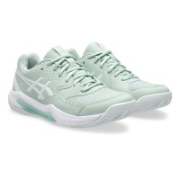 Baskets Femme Asics Gel Dedicate 8 Clay Lichen Green White  Offre - Pas cher