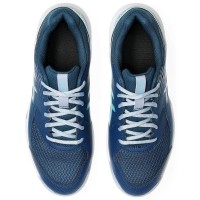 Baskets Asics Gel Dedicate 8 Padel Bleu Mako Gris  Offre - Pas cher