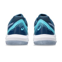 Baskets Asics Gel Dedicate 8 Padel Bleu Mako Gris  Offre - Pas cher