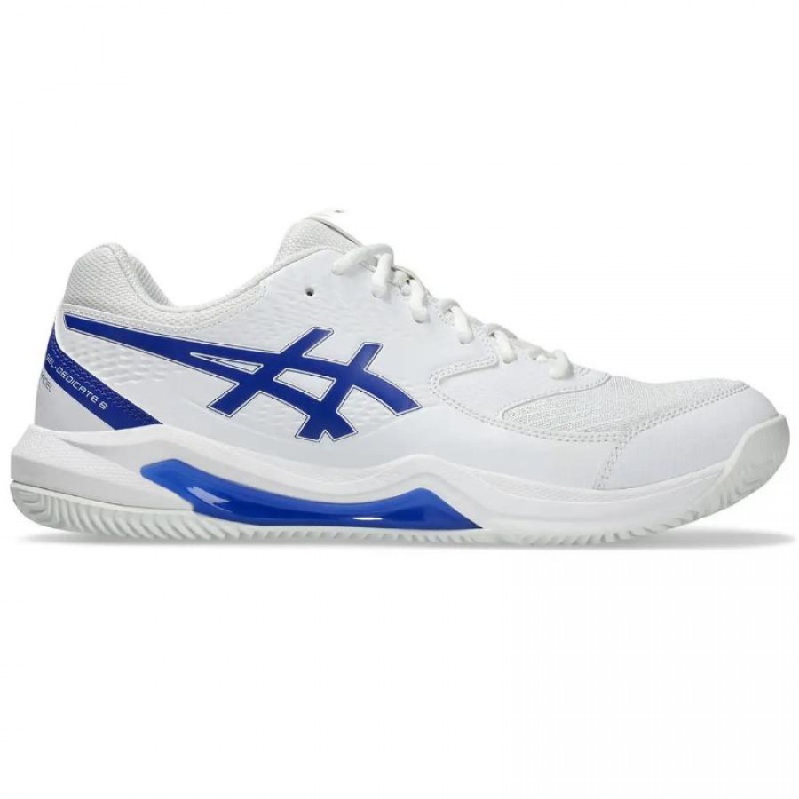 Zapatillas Asics Gel Dedicate 8 Padel Blanco Azul Cobalto  Oferta + Barato