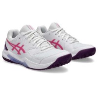 Baskets Femme Asics Gel Dedicate 8 Padel Blanc Fruit du Dragon  Offre - Pas cher