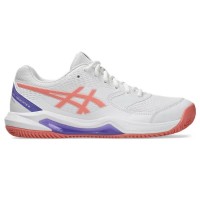 Asics Gel Dedicate 8 Padel White Pink Sneakers da donna