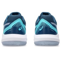 Tênis Asics Gel Dedicate 8 Padel GS Azul Mako Cinza Júnior  Oferta + Barato