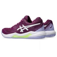 Baskets Femme Asics Gel Dedicate 8 Padel Intense Mauve Blanc  Offre - Pas cher