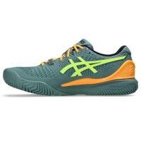 Baskets Asics Gel Resolution 9 Padel Jaune Celadon  Offre - Pas cher