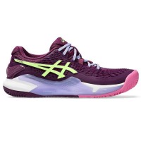 Asics Gel Resolution 9 Padel Sapatos Femininos Intense Lime  Oferta + Barato
