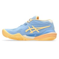 Tênis Asics Gel Resolution X Padel Azul Pedra Laranja Feminino  Oferta + Barato