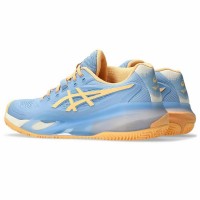 Tênis Asics Gel Resolution X Padel Azul Pedra Laranja Feminino  Oferta + Barato