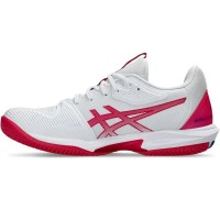 Zapatillas Asics Solution Speed FF 3 Clay Blanco Rosa Brillante Mujer  Oferta + Barato