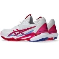 Zapatillas Asics Solution Speed FF 3 Clay Blanco Rosa Brillante Mujer  Oferta + Barato